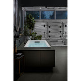 Purist Deck-mount bath faucet trim with Lever handles