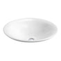 Kohler - SartorialE Paisley Carillon 17-1/2'' round drop-in bathroom sink, no overflow - White Sartorial Paisley