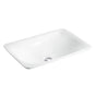 Kohler - SartorialE Paisley Carillon 21'' rectangular drop-in bathroom sink, no overflow - White Sartorial Paisley