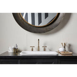 SartorialE Paisley Carillon 21'' rectangular drop-in bathroom sink, no overflow