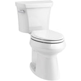 Kohler - Highline Two-piece elongated toilet with concealed trapway, 1.28 gpf - White