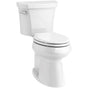 Kohler - Highline Two-piece elongated toilet with concealed trapway, 1.28 gpf - White