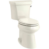 Kohler - Highline Two-piece elongated toilet with concealed trapway, 1.28 gpf - Biscuit
