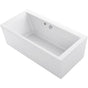 Kohler - Stargaze 72'' x 36'' freestanding bath with Bask heated surface and straight shroud - White