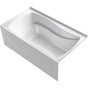 Kohler - Mariposa 72'' x 36'' alcove Heated BubbleMassageE air bath with Bask heated surface, right drain - White