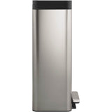 8-gallon loft stainless steel step trash can