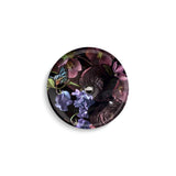 Dutchmaster Midnight FloralE Carillon 17-3/4'' round drop-in bathroom sink, no overflow