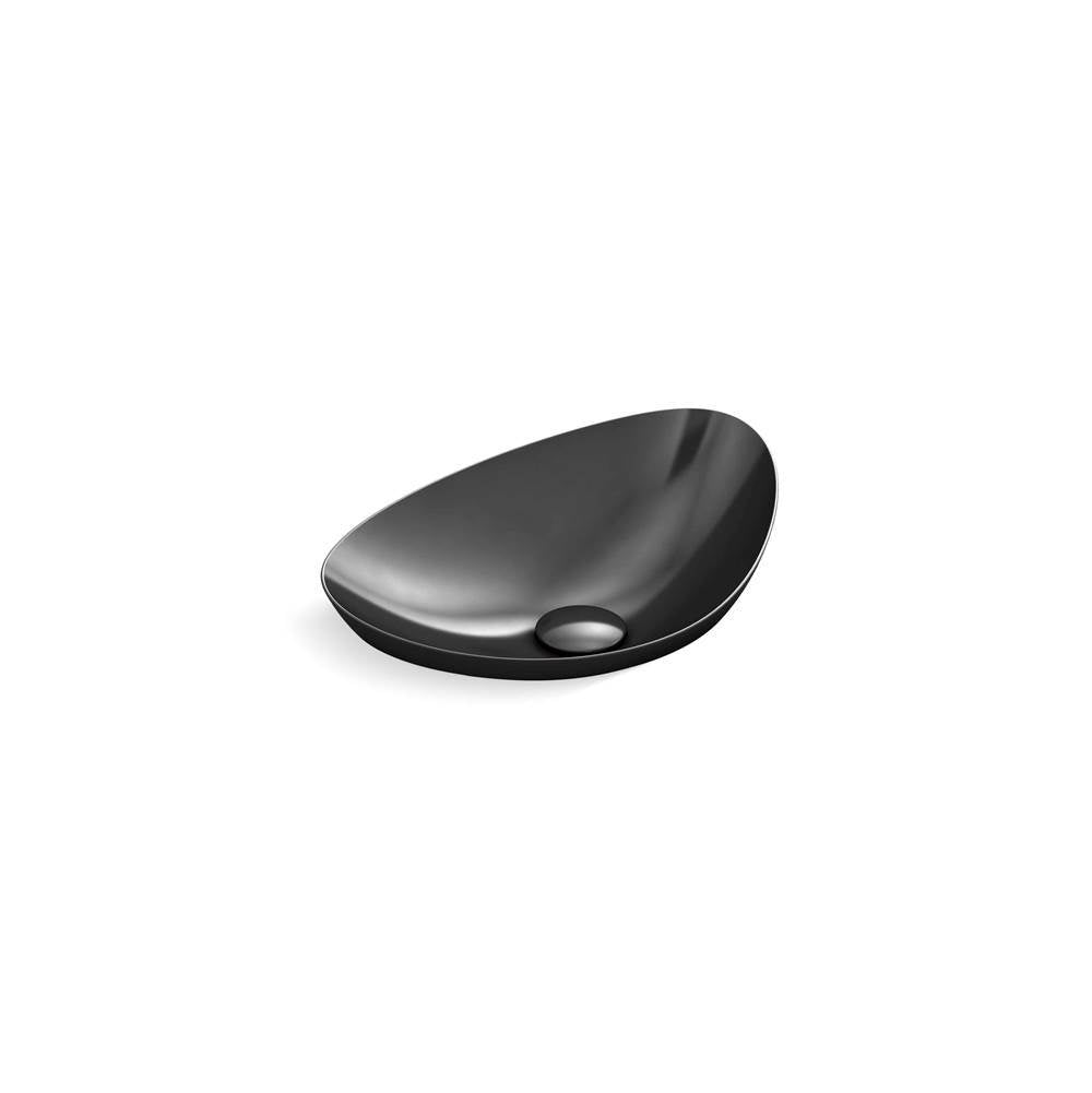 Kohler - VeilE 21'' oval vessel bathroom sink, no overflow - Black