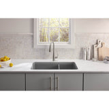 Cairn 33-1/2'' undermount double-bowl kitchen sink