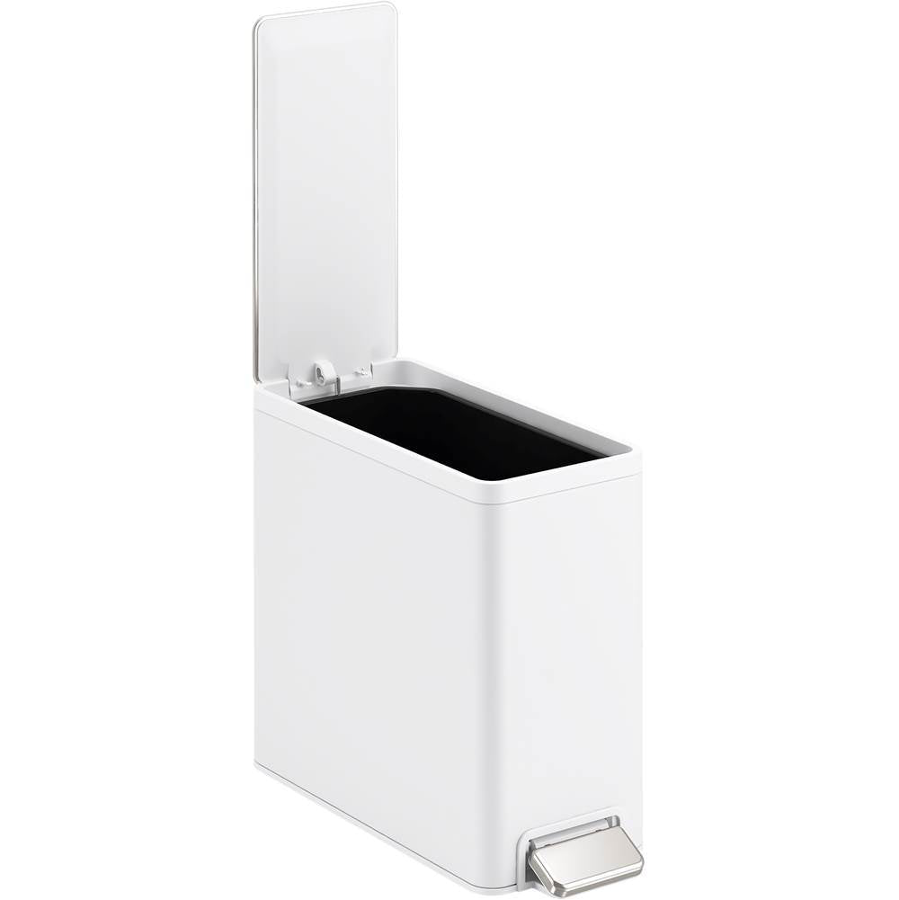 2.5-gallon slim step trash can