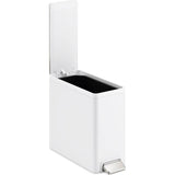 2.5-gallon slim step trash can