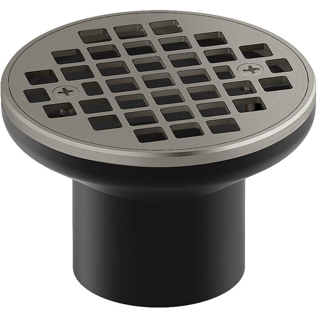 Kohler - Clearflo Round brass tile-in shower drain (drain body not included) - Vibrant Brushed Nickel
