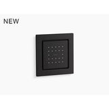 Kohler - WaterTile Square 22-nozzle single-function body spray, 2.5 gpm - Matte Black