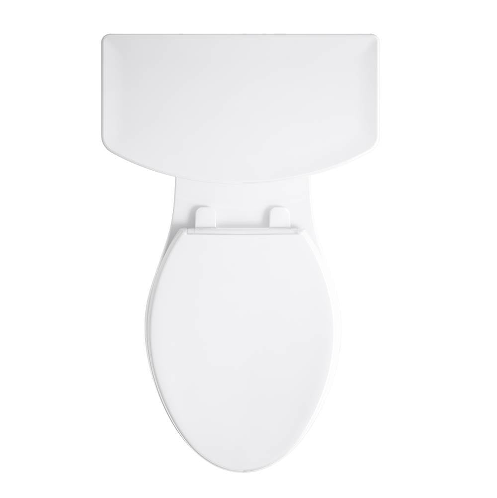 Corbelle Two-piece elongated toilet with skirted trapway, 1.28 gpf