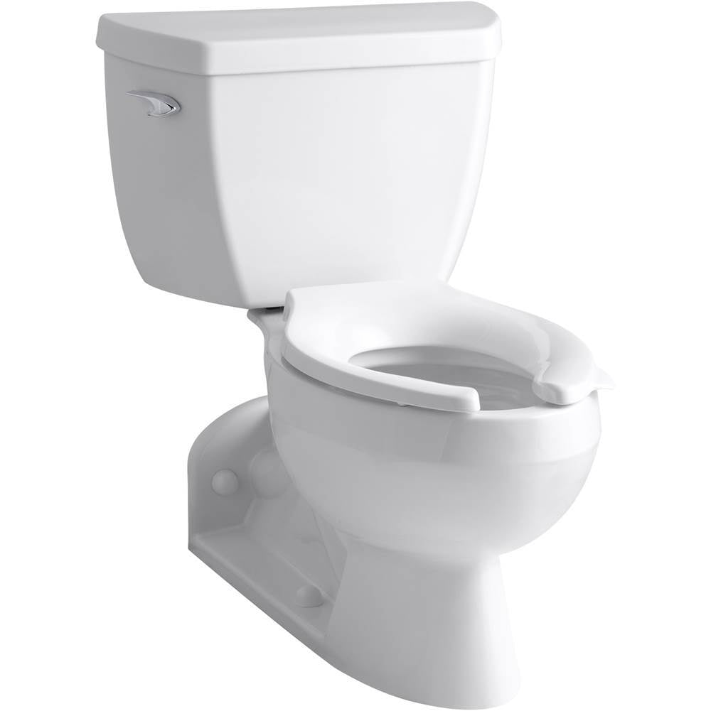 Kohler - BarringtonE Two-piece elongated toilet, 1.0 gpf - White