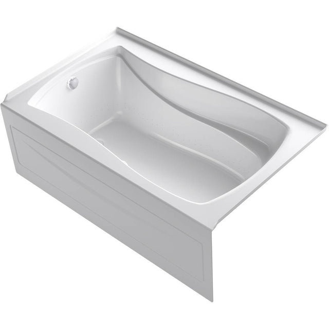 Kohler - Mariposa 60'' x 36'' alcove Heated BubbleMassageE air bath, left drain - White
