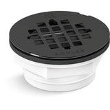 Kohler - Round PVC shower receptor drain - Matte Black