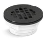 Kohler - Round PVC shower receptor drain - Matte Black