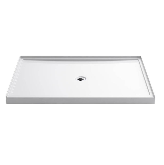 Kohler - Rely 60'' x 42'' alcove shower base, center drain - White
