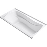 Kohler - Mariposa 72'' x 36'' alcove Heated BubbleMassageE air bath with Bask heated surface, right drain - White