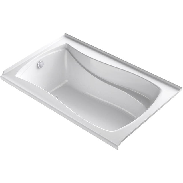 Kohler - Mariposa 60'' x 36'' alcove Heated BubbleMassageE air bath with Bask heated surface, left drain - White