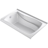 Kohler - Mariposa 60'' x 36'' alcove Heated BubbleMassageE air bath with Bask heated surface, left drain - White