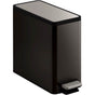 Kohler - 2.5-gallon slim step trash can - Black Stainless