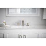 Honesty Widespread bathroom sink faucet, 0.5 gpm