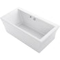 Kohler - Stargaze 72'' x 36-1/4'' freestanding bath with Bask heated surface and fluted shroud - White