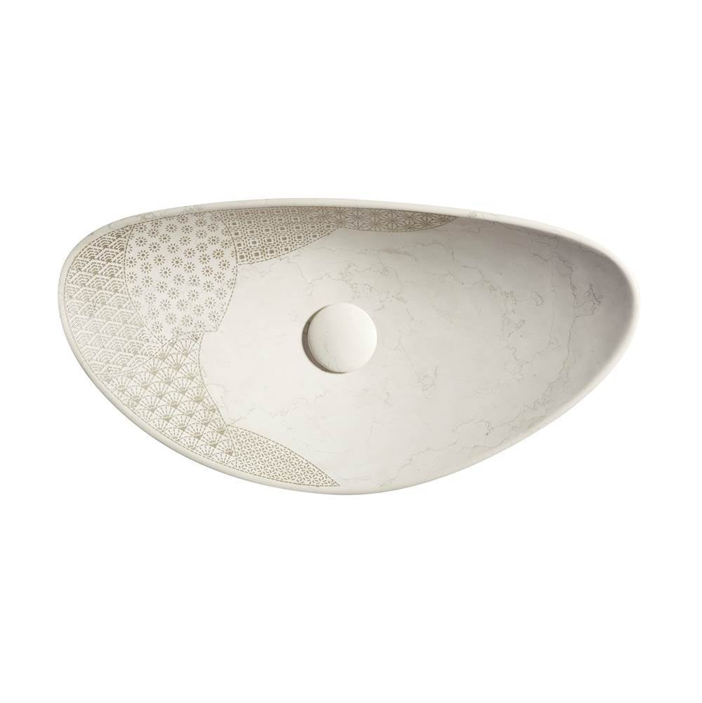 Kensho 28'' oval vessel bathroom sink, no overflow