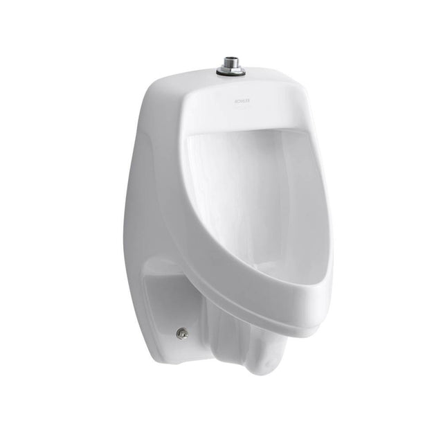 Kohler - DexterE Siphon-jet wall-mount 0.5 or 1.0 gpf urinal with top spud, antimicrobial - White