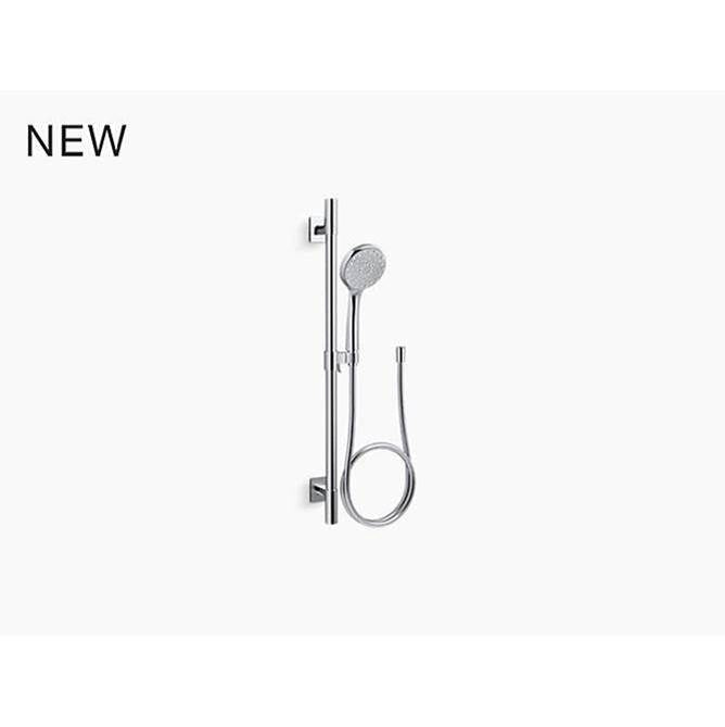 Kohler - Awaken B110 30'' deluxe three-function handshower kit, 1.75 gpm - Polished Chrome