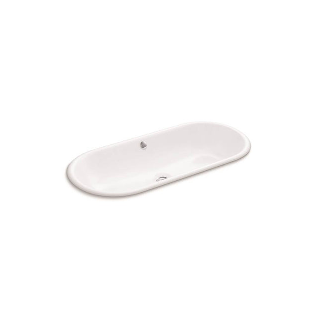 Kohler - Iron Plains 33'' oval drop-in/undermount bathroom sink - White