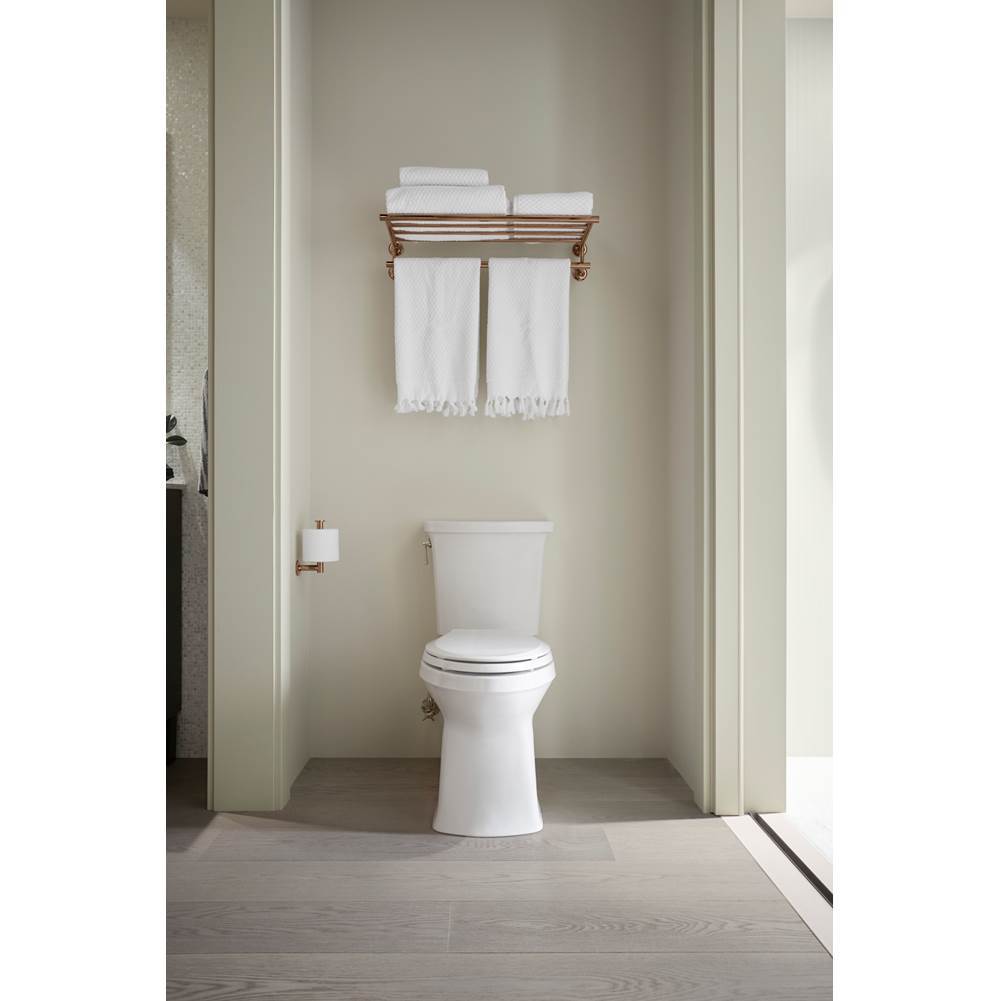 Corbelle Elongated toilet bowl with skirted trapway