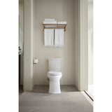 Corbelle Elongated toilet bowl with skirted trapway