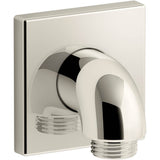 Kohler - Loure Wall-mount supply elbow with check valve - Vibrant Polished Nickel