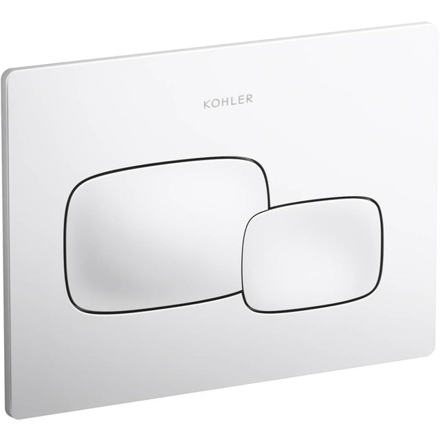 Kohler - Cue Flush actuator plate for 2''x 4'' in-wall tank and carrier system - White