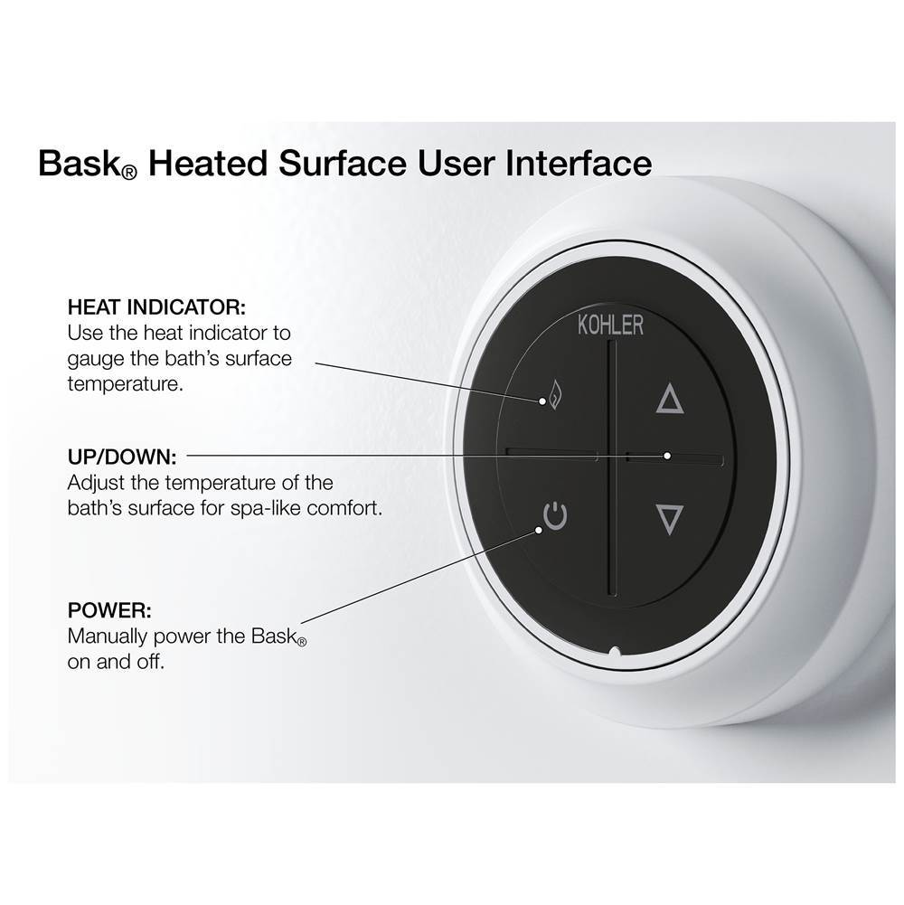Mariposa 72'' x 36'' alcove Heated BubbleMassageE air bath with Bask heated surface, right drain