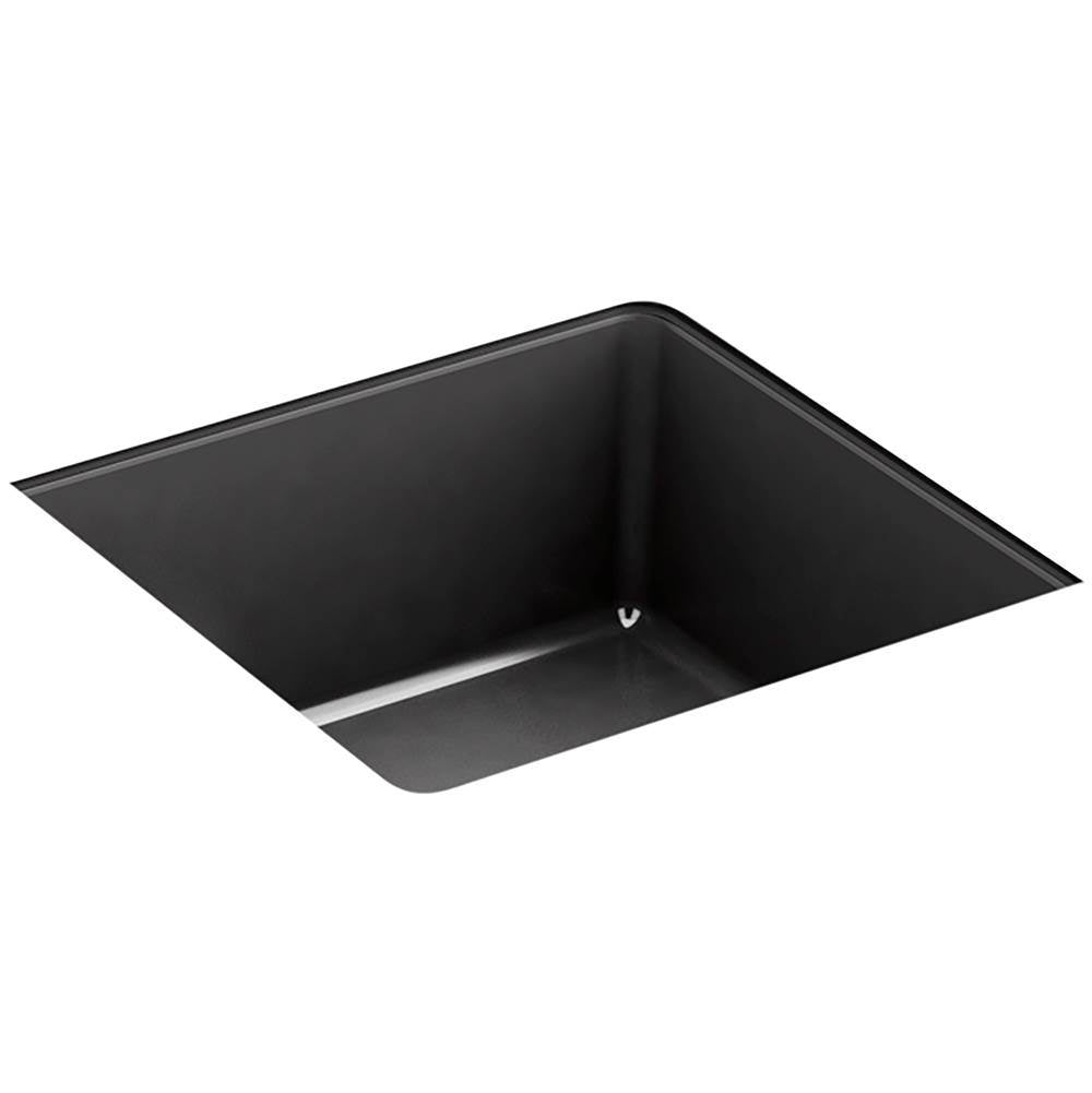 Kohler - Verticyl 13'' square undermount bathroom sink - Black