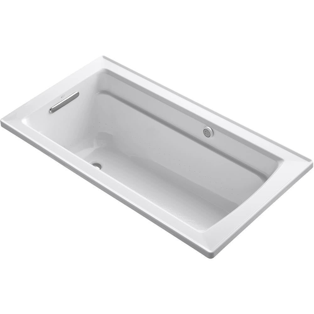 Kohler - Archer 60'' x 32'' drop-in Heated BubbleMassageE air bath - White