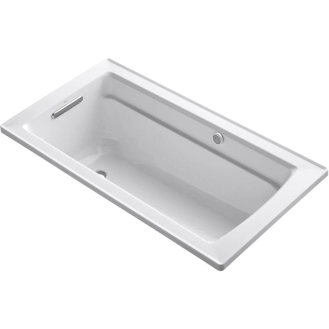 Kohler - Archer 60'' x 32'' drop-in Heated BubbleMassageE air bath - White