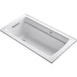 Kohler - Archer 60'' x 32'' drop-in Heated BubbleMassageE air bath - White