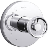 Kohler - Components Rite-Temp valve trim with Industrial handle - Polished Chrome