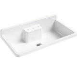 Farmstead 45'' top-/wall-mount single-bowl workstation farmhouse kitchen sink