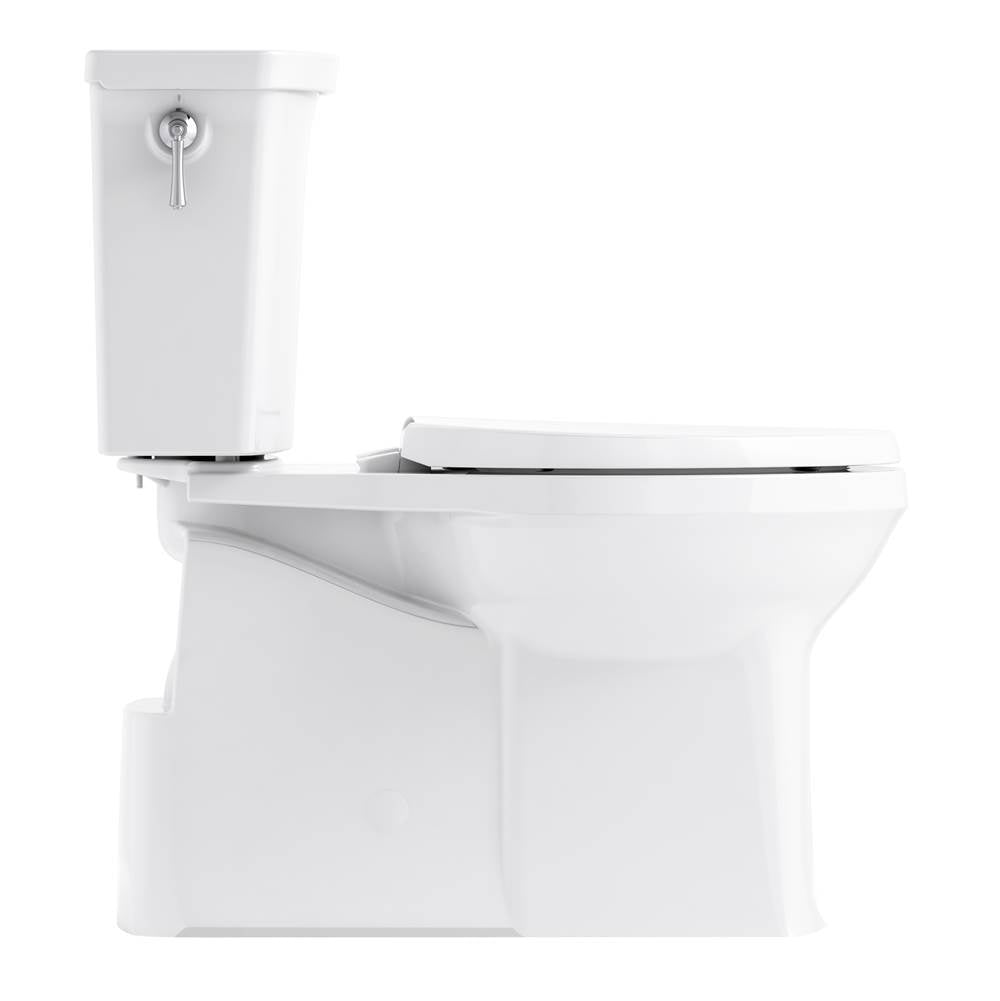 Corbelle Two-piece elongated toilet with skirted trapway, 1.28 gpf