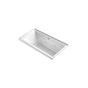 Kohler - Underscore 60'' x 30'' alcove Heated BubbleMassageE air bath with whirlpool, right drain - White