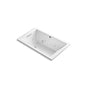 Kohler - Underscore 60'' x 36'' drop-in Heated BubbleMassageE air bath with whirlpool - White