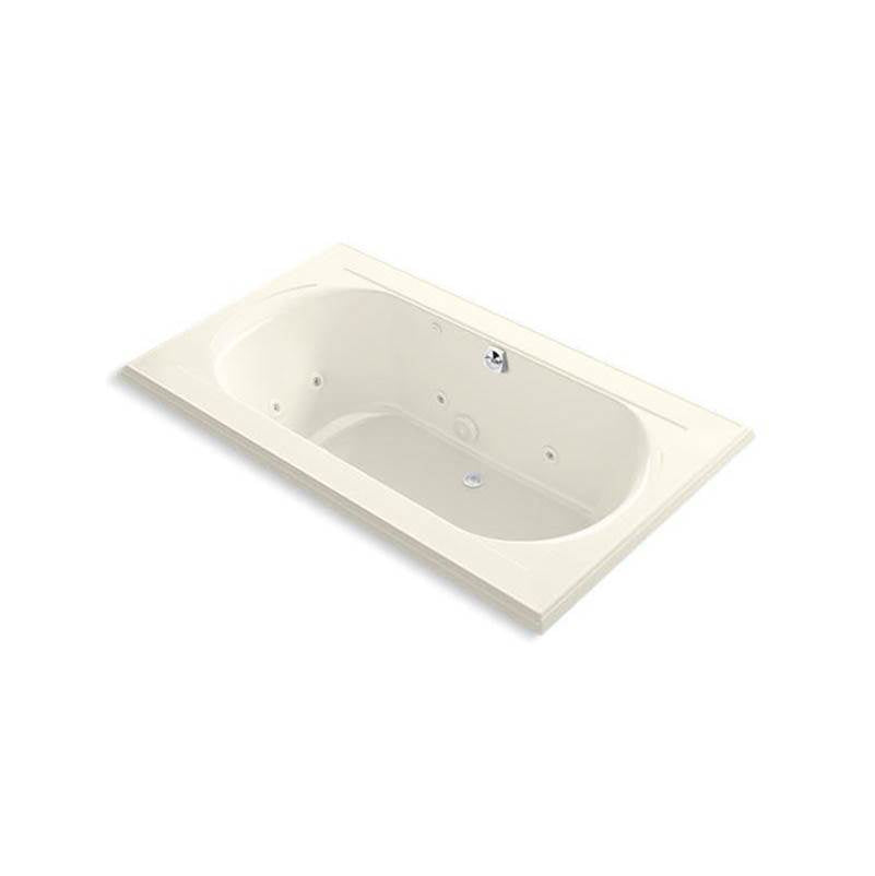 Kohler - Memoirs 72'' x 42'' drop-in whirlpool bath - Biscuit