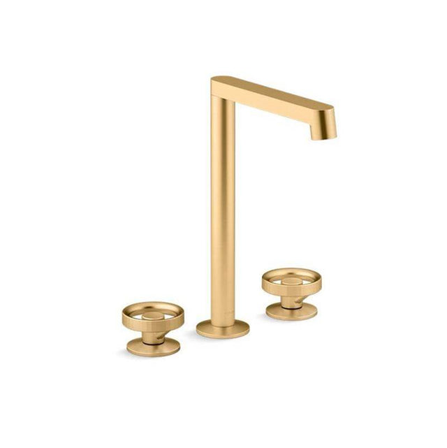 Kohler - Components Bathroom sink faucet spout with Row design, 1.2 gpm - Vibrant Brushed Moderne Brass