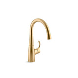 Kohler - Simplice Single-handle bar sink faucet - Vibrant Brushed Moderne Brass
